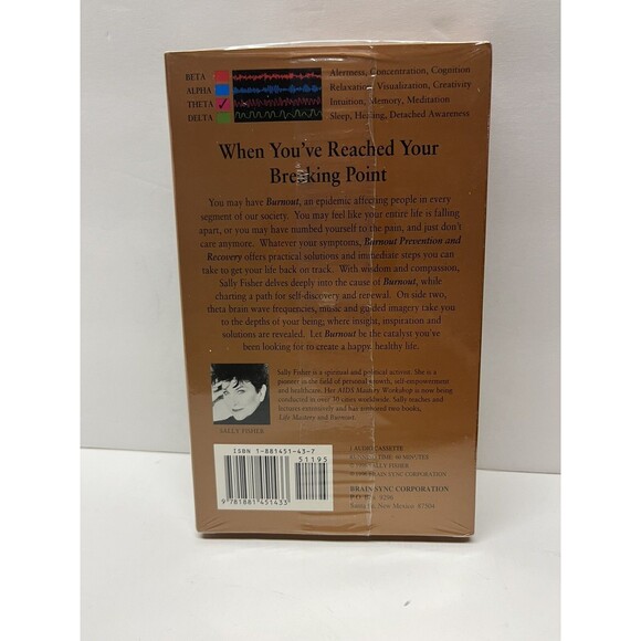 Burnout: Prevention & Recovery - Sally Fisher - Audiobook Cassette - New Sealed - Picture 2 of 3